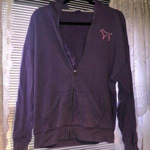 VS PINK Purple Peace ZIP Up